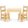 imageMelissa ampamp Doug Wooden Table ampamp ChairsGray Kids Furniture  GreyBlonde