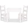 imageMelissa ampamp Doug Wooden Table ampamp ChairsGray Kids Furniture  GreyWhite