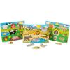 imageMelissa ampamp Doug World of Animals Wooden Peg Puzzles Set  Pets Farm and Safari