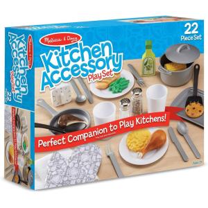 imageMelissa ampamp Doug 22Piece Play Kitchen Accessories Set  Utensils Pot Pans and More Melissa ampamp Doug 22Piece Play Kitchen Accessories Set  Utensils Pot Pans and MoreKitchen Accessory Set