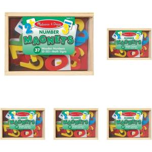 imageMelissa ampamp Doug 52 Wooden Alphabet Magnets in a Box  Uppercase and Lowercase Letters1 Count Pack of 5