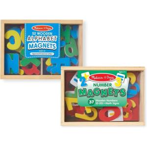 imageMelissa ampamp Doug 52 Wooden Alphabet Magnets in a Box  Uppercase and Lowercase Letters1 to 2 inches