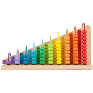 imageMelissa ampamp Doug Add ampamp Subtract Abacus  Educational Toy with 55 Colorful Beads and Sturdy Wooden Construction