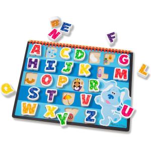 imageMelissa ampamp Doug Blues Clues ampamp You Wooden Chunky Puzzle  Alphabet 26 Pieces Multi