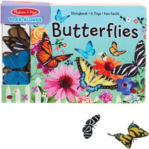 imageMelissa ampamp Doug Childrens Book  PlayAlongs Butterflies 10 Pages 6 Butterfly Toys