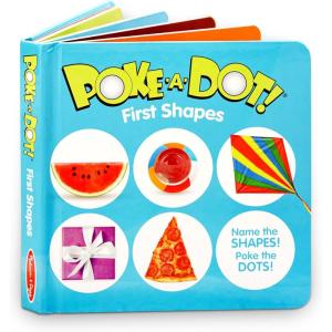imageMelissa ampamp Doug Childrens Book  PokeaDot First Shapes Board Book with Buttons to Pop