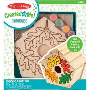 imageMelissa ampamp Doug Created by Me Birdhouse BuildYourOwn Wooden Craft Kit1 Count Pack of 1