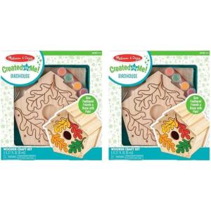 imageMelissa ampamp Doug Created by Me Birdhouse BuildYourOwn Wooden Craft Kit1 Count Pack of 2