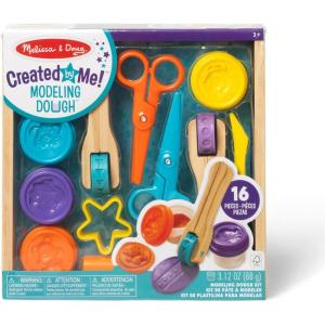 imageMelissa ampamp Doug Created by Me Cut Sculpt and Roll Modeling Dough Kit with 8 Tools and 4 Colors of Modeling Dough