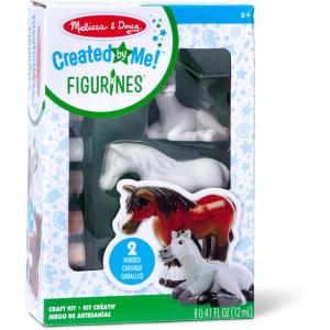 imageMelissa ampamp Doug Created by Me Horse Figurines Craft Kit 2 Resin Horses 6 Paints PaintbrushHorses