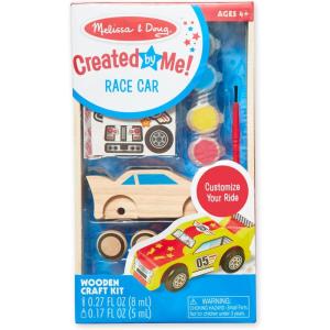 imageMelissa ampamp Doug Created by Me Race Car Wooden Craft Kit