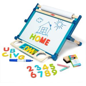 imageMelissa ampamp Doug Deluxe DoubleSided Tabletop Easel Arts ampamp Crafts 42 Pieces 175 H x 2075 W x 275 L Great Gift for Girls and Boys 3 4 5 Year Olds and UpEasel