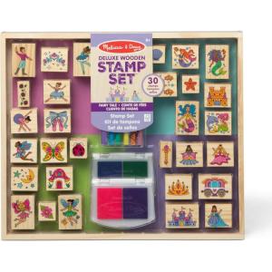 imageMelissa ampamp Doug Deluxe Wooden Stamp Set Animals  30 Stamps 6 Markers 2 Stamp PadsFairy Tale