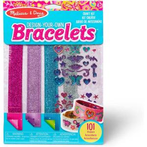 imageMelissa ampamp Doug DesignYourOwn Bracelets with 100 Sparkle Gem ampamp Glitter Stickers Kids Snap Bracelets Stickers ampamp Jewelry Crafts Preschool Toys for Girls ampamp Boys Ages 4