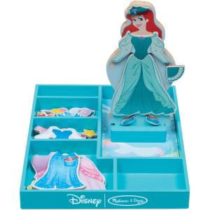 imageMelissa ampamp Doug Disney Ariel Magnetic Wooden DressUp Doll Pretend Play Set 35 Pieces Magnetic Dolls Pretend Play ampamp Preschool Toys for Kids Ages 3Ariel