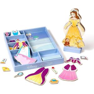 imageMelissa ampamp Doug Disney Ariel Magnetic Wooden DressUp Doll Pretend Play Set 35 Pieces Magnetic Dolls Pretend Play ampamp Preschool Toys for Kids Ages 3Belle