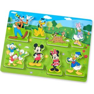 imageMelissa ampamp Doug Disney Mickey Mouse Wooden Chunky Puzzle  8Piece Disney Character Puzzle for Toddlers and Kids Ages 2