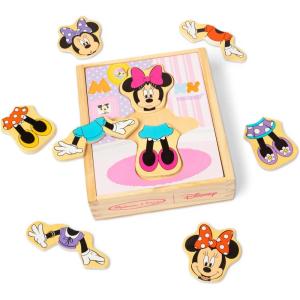 imageMelissa ampamp Doug Disney Minnie Mouse DressUp Puzzle 18 Pieces Mix and Match Outfits Sorting ampamp Matching Toy with Storage Case Educational Puzzle for Toddlers Ages 3