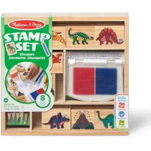 imageMelissa ampamp Doug Disney Princess Wooden Stamp Set 9 Stamps 5 Colored Pencils and 2Color Stamp Pad Disney Princess Coloring Stamps with Washable Ink for Kids Ages 4Stamp