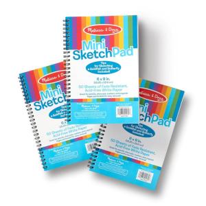 imageMelissa ampamp Doug Drawing Paper Sketch Pad 3Pack Bundle for Coloring Writing or Painting 6 x 9 inches  50 Sheets Each Kids Drawing Pad ampamp Art Supplies for Kids Ages 3