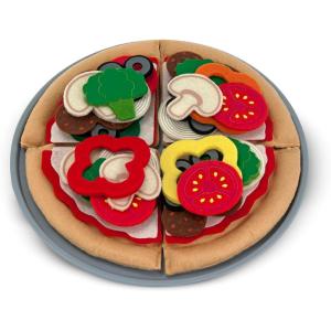 imageMelissa ampamp Doug Felt Food Mix And Match Pizza Play Food Set  42 Pieces Felt Pizza Play Set For Kids Kitchen Pretend Toy For Toddlers And Kids Ages 2Food Set