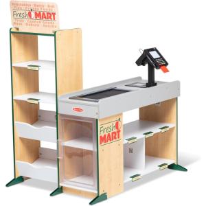 imageMelissa ampamp Doug Fresh Mart Pretend Grocery Store Kids Cash Register with Scanner Shelves ampamp Conveyor Belt Kids Toys for Girls ampamp BoysGrocery Store