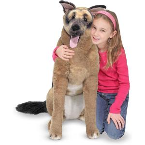 imageMelissa ampamp Doug Giant German Shepherd  Lifelike Stuffed Animal Dog Over 2 feet Tall