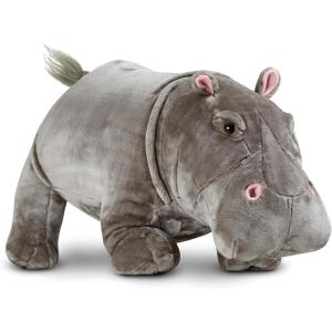 imageMelissa ampamp Doug Giant Hippopotamus  Lifelike Stuffed Animal Over 2 feet Long