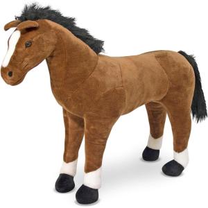 imageMelissa ampamp Doug Giant Horse  Lifelike Stuffed Animal Nearly 3 feet Tall