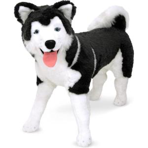 imageMelissa ampamp Doug Giant Siberian Husky  Lifelike Stuffed Animal Dog Over 2 feet Tall