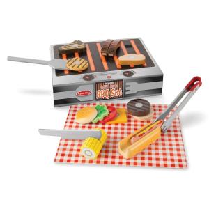 imageMelissa ampamp Doug Grill and Serve BBQ Set with Pretend Play Toy Food ampamp Kids Play Kitchen Accessories Preschool Learning Toys for Girls ampamp Boys 3
