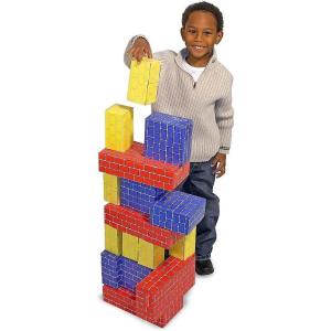 imageMelissa ampamp Doug Jumbo ExtraThick Cardboard Building Blocks  40 Blocks in 3 Sizes