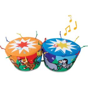 imageMelissa ampamp Doug Ks Kids Bongo Drums Soft Musical Instrument Multicolor 1 EA