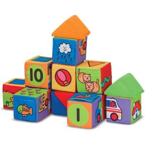imageMelissa ampamp Doug Ks Kids Match and Build Soft Blocks SetMatch  Build Soft Blocks