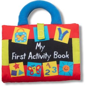 imageMelissa ampamp Doug Ks Kids My First Activity Book 8Page Soft Book for Babies and Toddlers Early Learning Developmental Plush Soft Activity for Babies and Toddlers