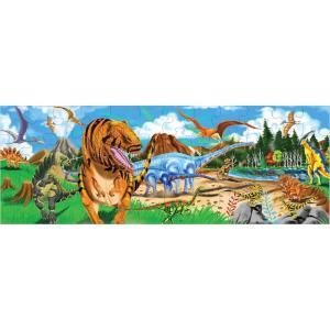 imageMelissa ampamp Doug Land of Dinosaurs Floor Puzzle 48 pc Jumbo Jigsaw Puzzle Educational Screen Free Activity for Toddler Preschoolers and Kids Ages 3 4 feet Long  FSC CertifiedLand of Dinosaurs