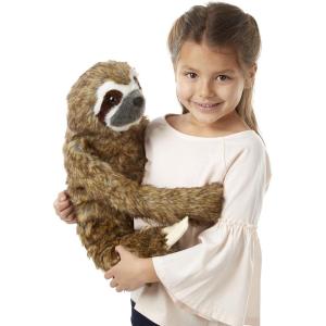 imageMelissa ampamp Doug Lifelike Plush Sloth Stuffed Animal 12W x 145H x 9D in