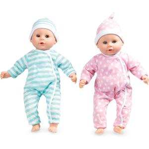 imageMelissa ampamp Doug Mine to Love Twins Luke ampamp Lucy 15 Light SkinTone Boy and Girl Baby Dolls with Rompers Caps Pacifiers