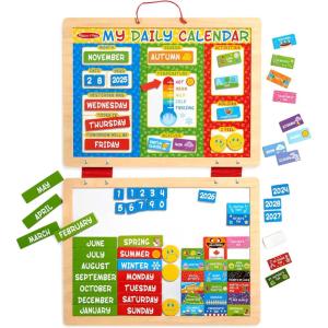 imageMelissa ampamp Doug My First Daily Magnetic Calendar Classroom Calendar for Kids Activities with Weather ampamp Seasons Preschool Toys for Girls ampamp Boys Ages 4