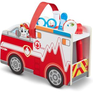 imageMelissa ampamp Doug PAW Patrol Marshalls Wooden Rescue EMT Caddy 14 Pieces