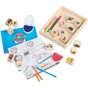 imageMelissa ampamp Doug PAW Patrol Wooden Stamps Activity Set with Markers Activity Pad 25 Pieces