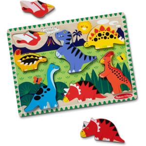 imageMelissa ampamp Doug Pets Wooden Chunky Puzzle 8 pcs Educational Screen Free Activity for Toddler Preschoolers and Kids Ages 2Dinosaur