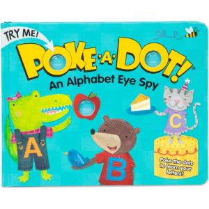 imageMelissa ampamp Doug PokeaDot an Alphabet Eye Spy Interactive Childrens Board Book with Buttons to Pop Educational Sensory Toy for Toddlers ampamp Preschoolers Ages 3  FSC Certified