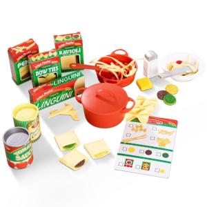 imageMelissa ampamp Doug Prepare ampamp Serve Pasta Set with Toy Food ampamp Kids Play Kitchen Accessories MontessoriInspired Preschool Learning Toys for Girls ampamp Boys 3