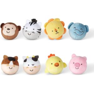 imageMelissa ampamp Doug Rollables Safari and Farm Friends Infant and Toddler Toy 2Pack