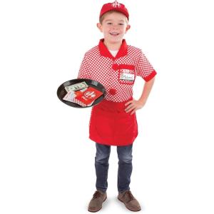 imageMelissa ampamp Doug Server Role Play Costume DressUp Set with Realistic Accessories