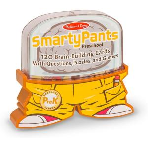 imageMelissa ampamp Doug Smarty Pants Preschool Card Set Educational Activity with 120 BrainBuilding Questions Puzzles and Games