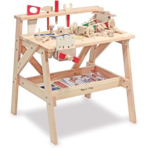 imageMelissa ampamp Doug Solid Wood Project Workbench Play Building Set  STEAM Toy