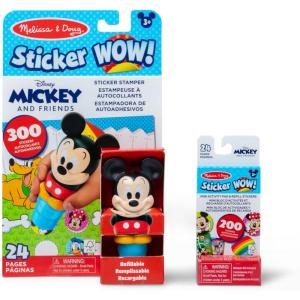 imageMelissa ampamp Doug Sticker Wow Disney Minnie Mouse Bundle 24Page Activity Book Refillable Sticker Stamper Mini Pad 500 Stickers Arts and Crafts for Kids Ages 3Mickey Mouse Bundle