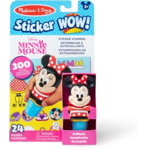 imageMelissa ampamp Doug Sticker Wow Disney Minnie Mouse Bundle 24Page Activity Book Refillable Sticker Stamper Mini Pad 500 Stickers Arts and Crafts for Kids Ages 3Minnie Mouse